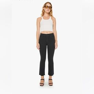 MOTHER Black Ankle Jeans